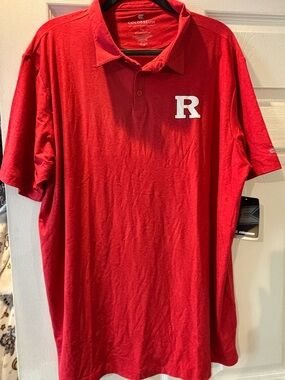 Colosseum Men's Rutgers Polo with 'R' Logo
